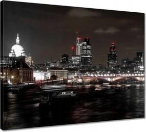 Vászonkép 50x40 Éjszakai kilátás Londonból