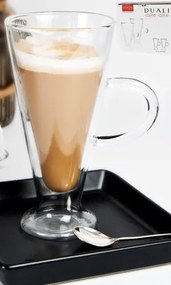 Duali Caffe Latte duplafalú hőtartó üvegpohár 2db-os szett,230ml