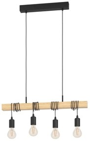 Eglo 43512 - TOWNSHEND kábeles csillár 4xE27/60W/230V