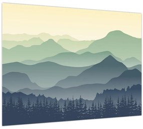 Kép - Forest Mountain (70x50 cm)