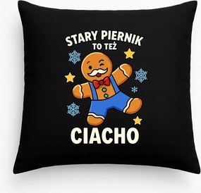 Karácsonyi ajándék párna nagypapának, fekete