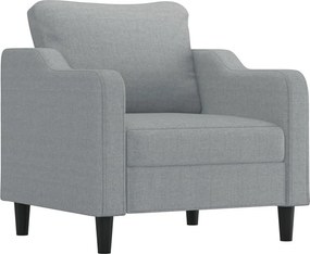 vidaXL világosszürke szövet kanapéfotel 60 cm