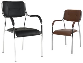 TEM-Ilham modern rakásolható fémvázas szék karfákkal