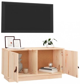 tömör fenyőfa TV-szekrény 80x34x40 cm