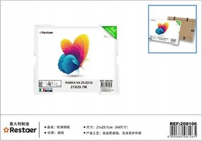 Képkeret 21x29,7cm üveg A4