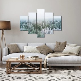 Kép - Havas erdőcsúcsok (150x105 cm)