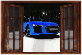 Poszterek 90x60 Kék Audi Audica R8