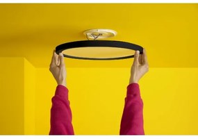 WiZ - LED RGB dimmelhető SUPERSLIM mennyezeti lámpa LED/22W/230V Wi-Fi fekete