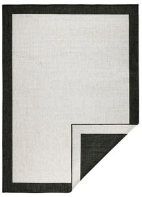 Panama fekete-krémszínű kültéri szőnyeg, 80 x 150 cm - NORTHRUGS