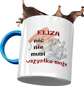 Kék Bögre Eliza Barátnőnek Ajándék Nyomtatott Fotóval