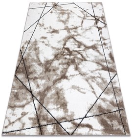 Modern COZY szőnyeg Lina, Geometriai, Üveggolyó - Structural két szintű gyapjú barna