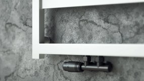 Regnis DEX, fűtőelem 430x1780mm központi csatlakozással 50mm, 680W, fekete matt, DEX180/40/D5/FEKETE