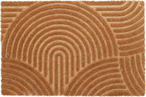 Lábtörlő Ajtó Alá Kókusz Mintás Barna 59 x 39 cm Csúszásgátló