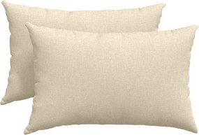 vidaXL Kanapé párnák 2 pcs Krém 60 x 40 cm szövet