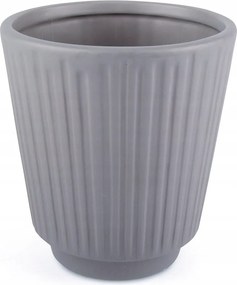 Kerámia Álló Virágtartó Szürke 15cm magas