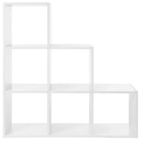 DOVARO fehér könyvespolc