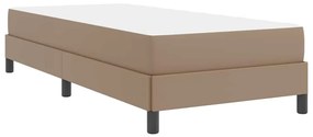 Ágy matracmal Cappuccino 90 x 200 cm Műbőr