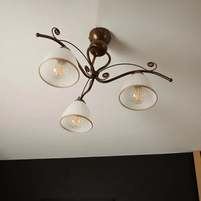 Brilagi - LED Felületre szerelhető csillár ANTICO 3xE27/60W/230V bronz patina