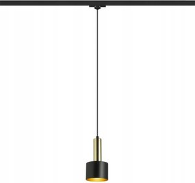 Rendl Giulia függeszték 12 E27 fekete/aranybarna sínre 230V