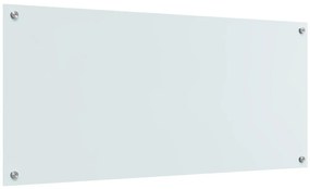 Konyhai Csempe Fehér 110x50x0,6 cm Edzett Üveg