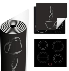 Tűzhelyvédő Szőnyeg Több Helyet Biztosít 60x52 szürke kávé