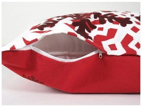 B.E.S. Petrovice Vörös téli mese flanel ágyneműhuzat, 140 x 200 cm, 70 x 90 cm