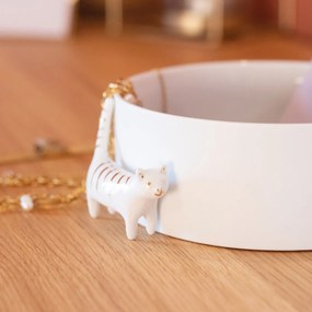 Fehér porcelán tál CAT