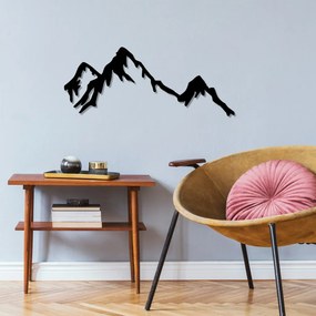 Mountain fém fali dekoráció, 70×30 cm