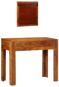 Sminktükör Honey Brown Tömör Akác Fából