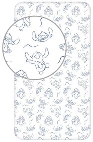 Disney Lilo és Stitch, A csillagkutya Stellar Waves gumis lepedő 90x200 cm