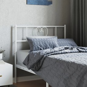 fehér fém fejtámla 90 cm