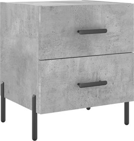 vidaXL betonszürke szerelt fa éjjeliszekrény 40 x 35 x 47,5 cm
