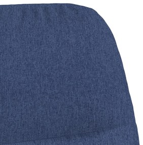 vidaXL kék szövet pihenőfotel