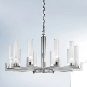 Kolarz 6009.81050 - Csillár láncon RAGGIO 10xE14/25W/230V ezüst