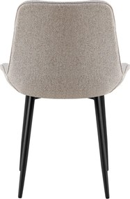 Étkezőszék, bézs/fekete, ALIA