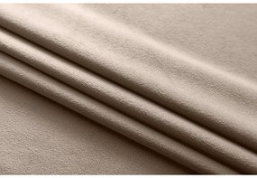 Világosbarna sötétítő VELVET függöny 140x250 cm Felfüggesztés: Fém gyűrűk