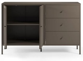 Szürke fém komód 140x90x40 cm Fayna – Marckeric