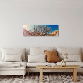 Fa a sivatagban képe (órával) (90x30 cm)