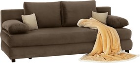 Kanapé ágyfunkcióval, capuccino/bézs, CLIV