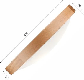 Brilagi - LED mennyezeti lámpa CARVALHO SLIM 3xE27/60W/230V tölgy pr. 47 cm