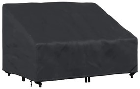 Kerti Pad Borító Fekete 130 x 95 x 40 / 80 cm 600D szövet