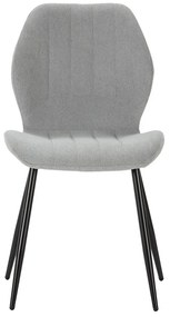 Világosszürke étkezőszék szett 4 db-os Milu – Marckeric