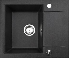 Gránit Mosogató Estein 59 fekete pöttyös 59 x 50 cm