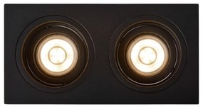 Lucide 22959/02/30 - Beépíthető lámpa EMBED 2xGU10/50W/230V fekete
