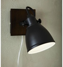 Markslöjd 108211 - Fali spotlámpa NATIVE 1xE14/18W/230V fekete/barna