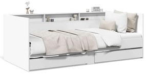 fehér kanapéágy fiókkal matrac nélkül 75x190 cm