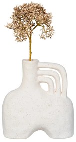 Váza, kerámia, H19,5cm, bézs