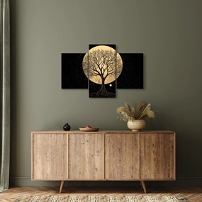 Kép – Fa arany teliholdban I. (90x60 cm)