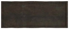 sötétbarna kezelt tömör asztallap 160x60x(2-4) cm