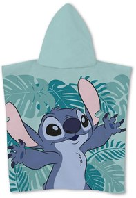 Disney Lilo és Stitch, A csillagkutya Leaf strand törölköző poncsó 55x110 cm (Fast Dry)